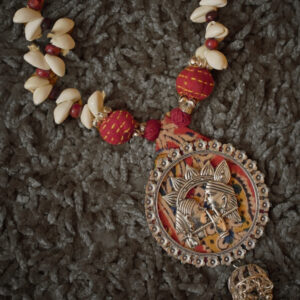 Radha-Krishna Cowrie Harmony Necklace Set