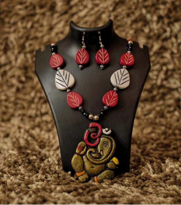Devi Shakti Handcrafted Terracotta Necklace Set