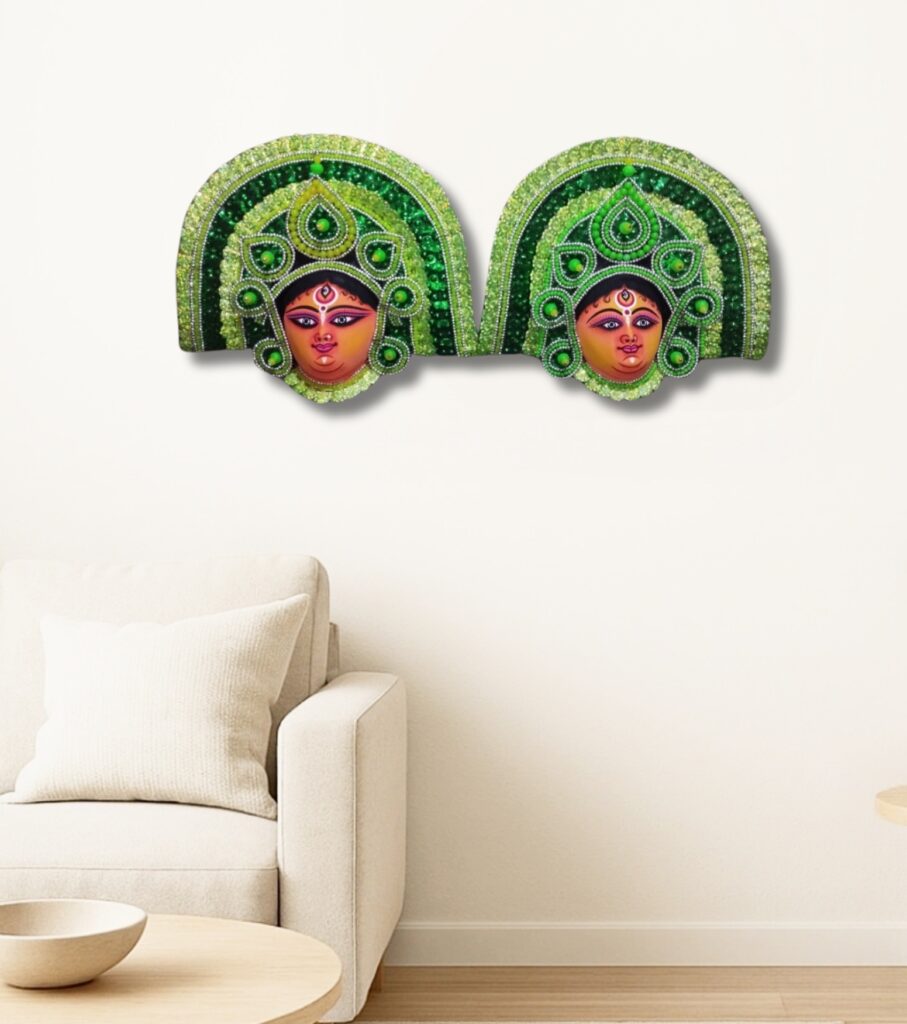 Shobhā Shakti – Green Devi Mukhosh Pair