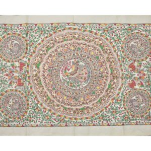 "Matsya Mandala – Cycle of Life" – Handpainted Madhubani Art