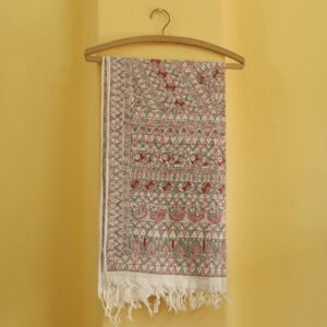 : Ethnic Harmony Handpainted Pure Cotton Dupatta