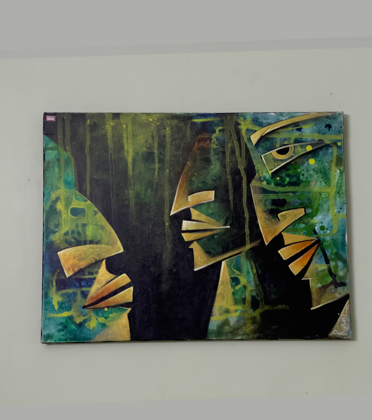 “Gaze Within” – Canvas by Rani Bhowani