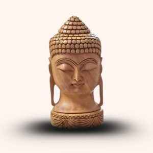 Handcrafted Buddha Head – Tripura Wood Carving