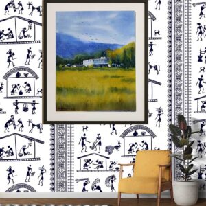 "Golden Silence" – Landscape Painting by Ranjan Kurmi