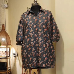 Digital Print Mul Cotton Baggy Shirt