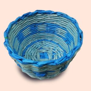Blue Bliss Paper Fruit Basket