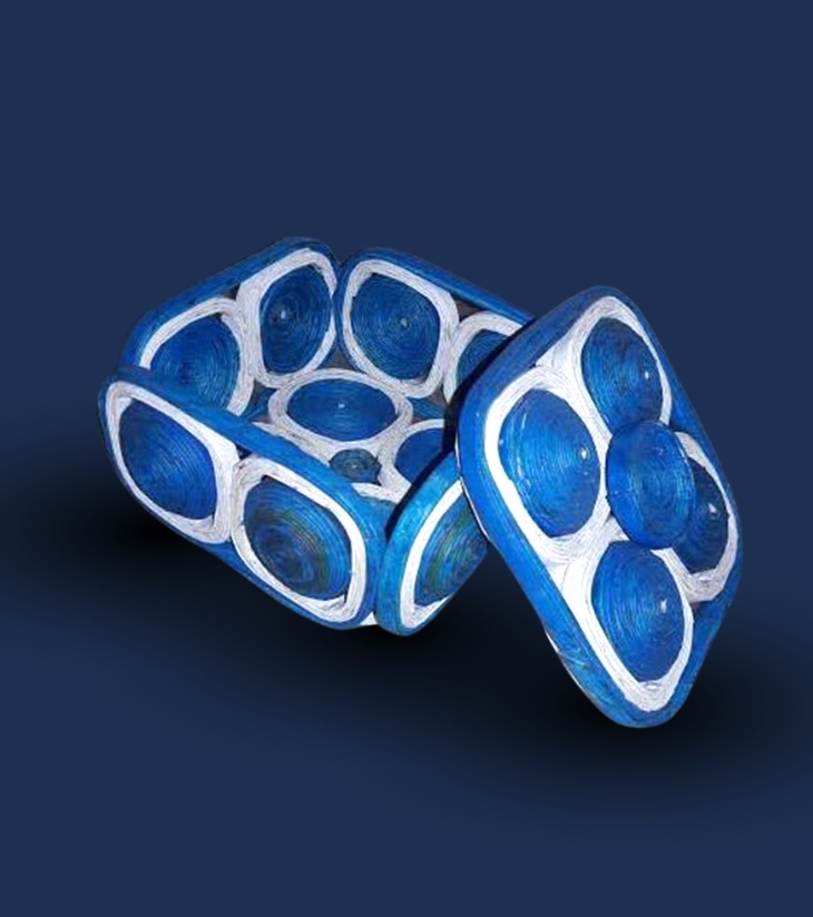 Blue Bloom Jewellery Box
