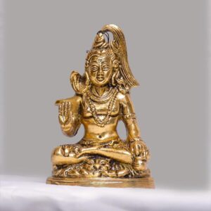 Meditative Mahadev – Brass Metal Idol