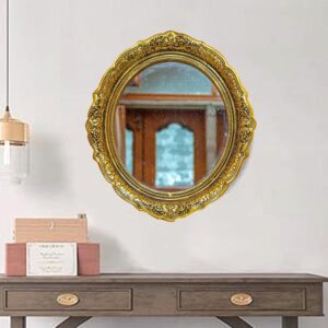 Royal Reflection – Ornate Brass Mirror