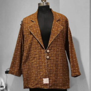 Rust Handblock Cotton Jacket