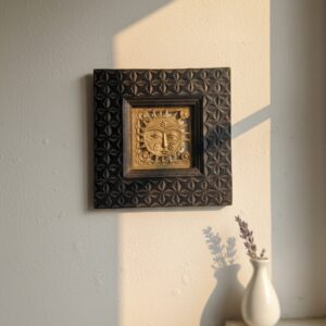 Dokra Brass Art With Wooden Frame