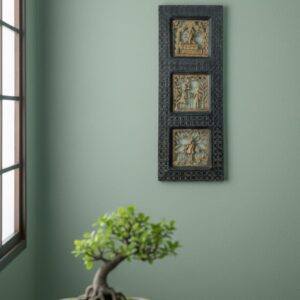 Dokra Brass Art With Wooden Frame