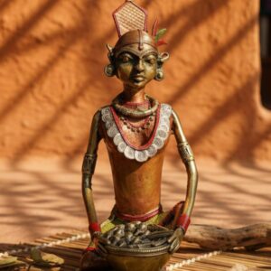 Timeless Tribal Elegance: Handcrafted Dhokra Art Showpiece
