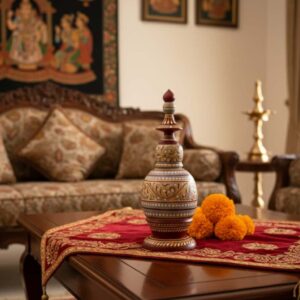 Handcrafted Traditional Bengali Gach Kouto – Decorative Wedding Accessory for Bride | Authentic Hand-Painted wood Art