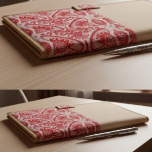 Handcrafted Gamosa Folder – Premium Jute Office & Document Organizer